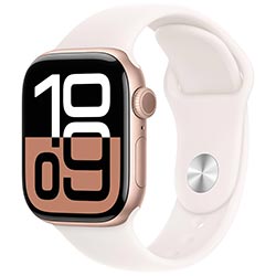 Apple Watch S10 MWWH3LW/A 42MM / S-M / GPS / Aluminium Sport Band - Rose Gold / Light Blush