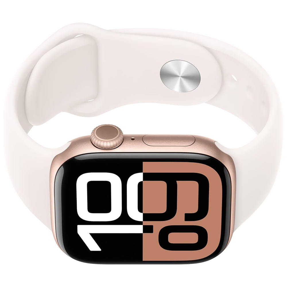 Apple Watch S10 MWWH3LW/A 42MM / S-M / GPS / Aluminium Sport Band - Rose Gold / Light Blush