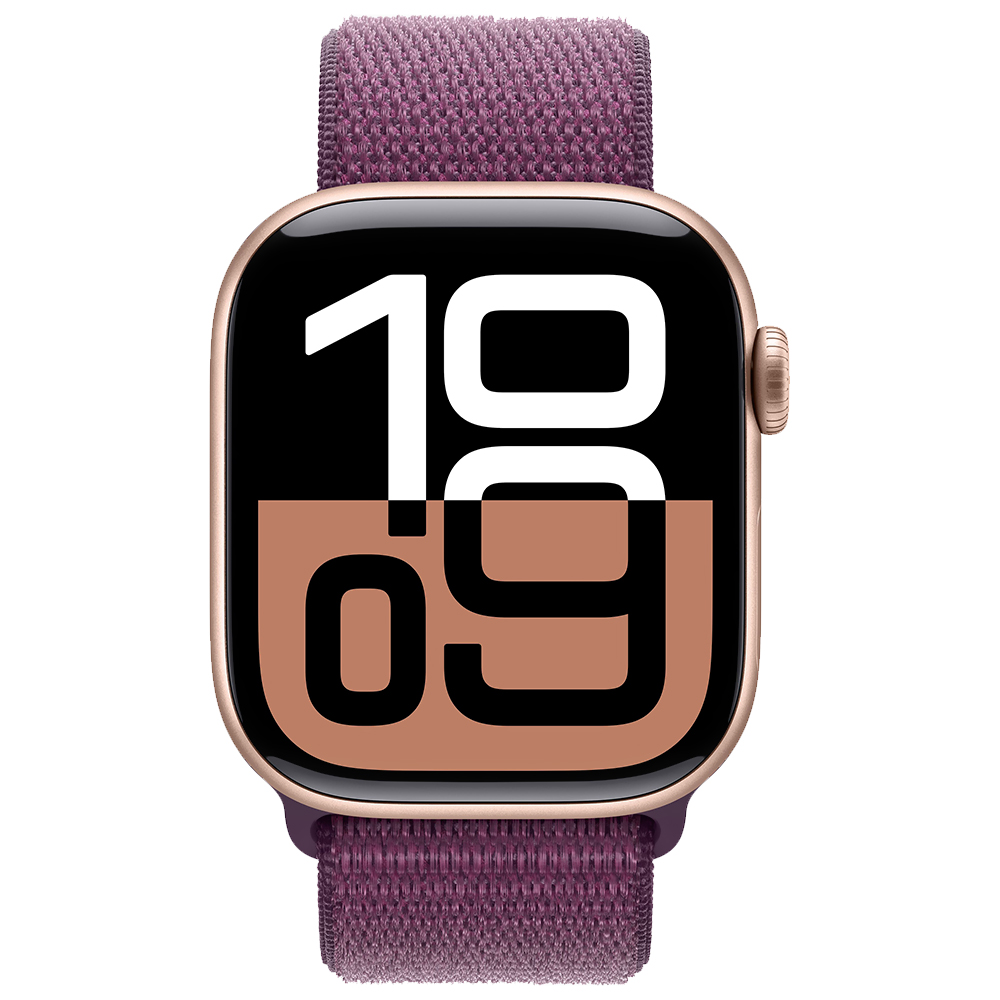 Apple Watch S10 MWWK3LW/A 42MM / GPS / Aluminium Sport Loop - Rose Gold / Plum