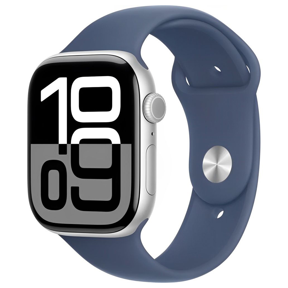 Apple Watch S10 MWWL3LW/A 46MM / S-M / GPS / Aluminium Sport Band - Silver / Denim