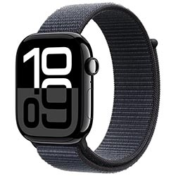 Apple Watch S10 MWWR3LW/A 46MM / GPS / Aluminium Sport Loop - Jet Black / Ink