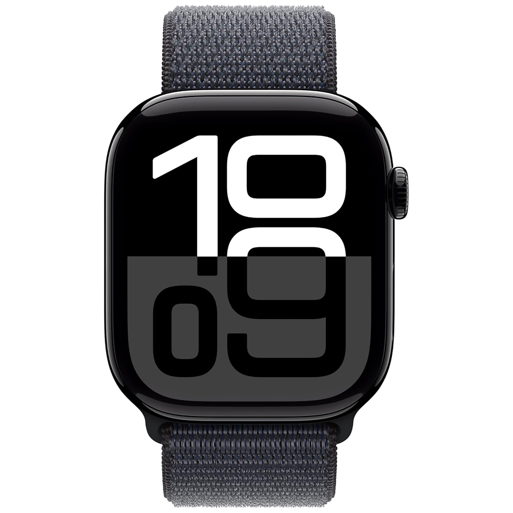 Apple Watch S10 MWWR3LW/A 46MM / GPS / Aluminium Sport Loop - Jet Black / Ink