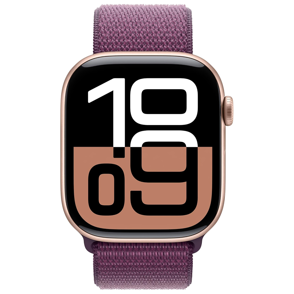 Apple Watch S10 MWWV3LW/A 46MM / GPS / Aluminium Sport Loop - Rose Gold / Plum