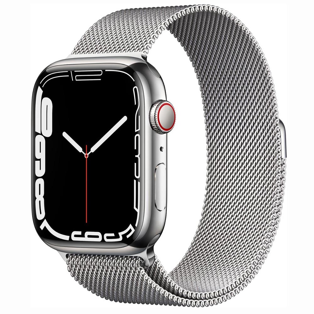 Apple Watch S7 MKJE3LZ/A 45MM / GPS + Celular / Stainless Steel - Silver / Milanese Loops
