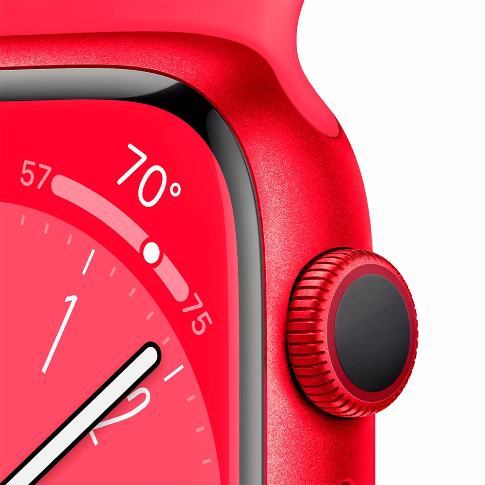 Apple Watch S8 MNUG3LL/A 41MM / S-M / GPS / Aluminium Sport Band - Red