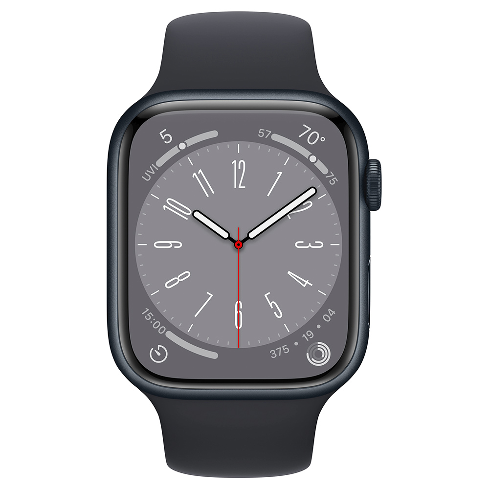 Apple Watch S8 MNUL3LL/A 45MM / M-L / GPS / Aluminium Sport Band - Midnight
