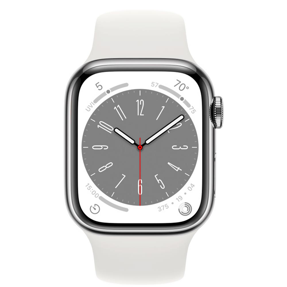 Apple Watch S8 MP6K3LZ/A 41MM / GPS / Aluminium Sport Band - Silver White