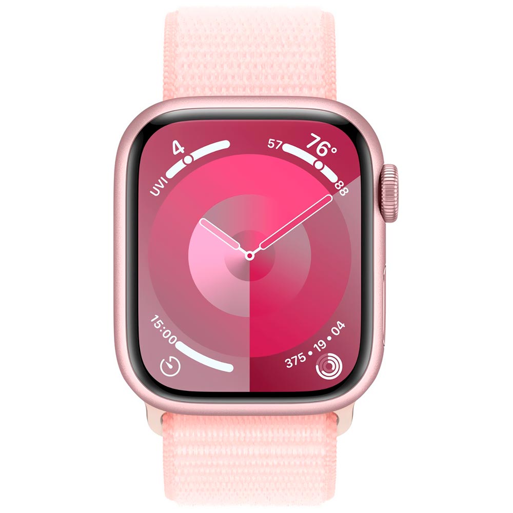 Apple Watch S9 MR953LL/A 41MM / GPS / Aluminium Sport Loop - Pink / Light Pink