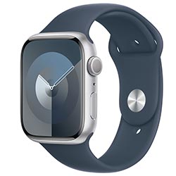 Apple Watch S9 MR9E3CL/A 45MM / M-L / GPS / Aluminium Sport Band - Silver / Strom Blue