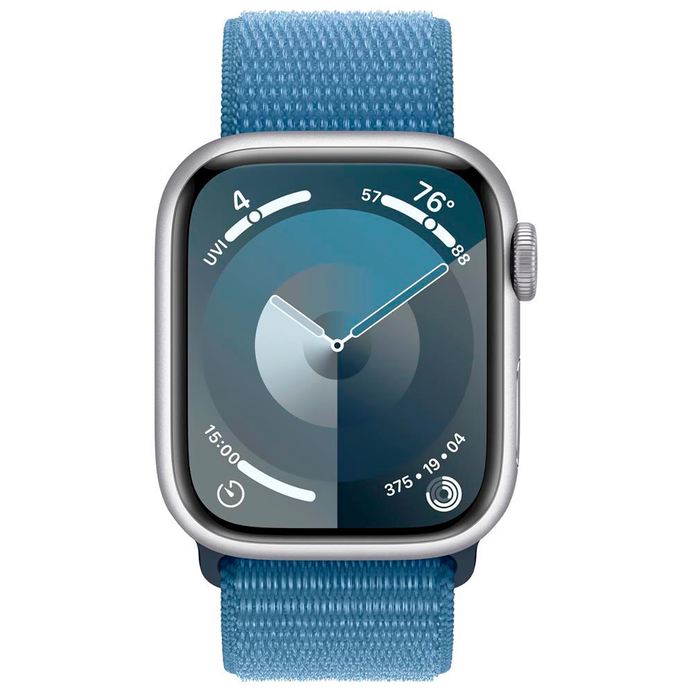 Apple Watch S9 MR9F3LL/A 45MM / GPS / Aluminium Sport Loop - Silver / Winter Blue