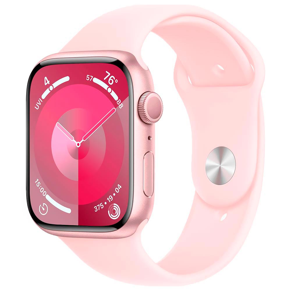 Apple Watch S9 MR9H3LW/A 45MM / M-L / GPS / Aluminium Sport Band - Pink / Light Pink