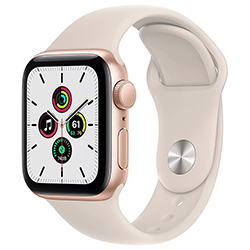 Apple Watch SE MKQ03LL/A 40MM / GPS / Aluminum Sport Band - Gold