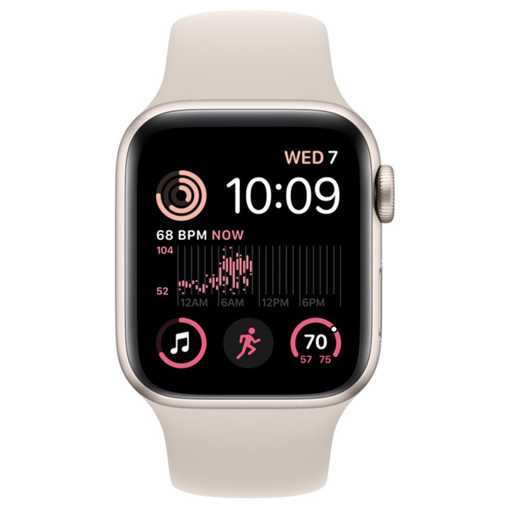 RELOGIO APPLE WATCH NIKE SE GPS + CEL 40MM MKQT3LL/A SILVER