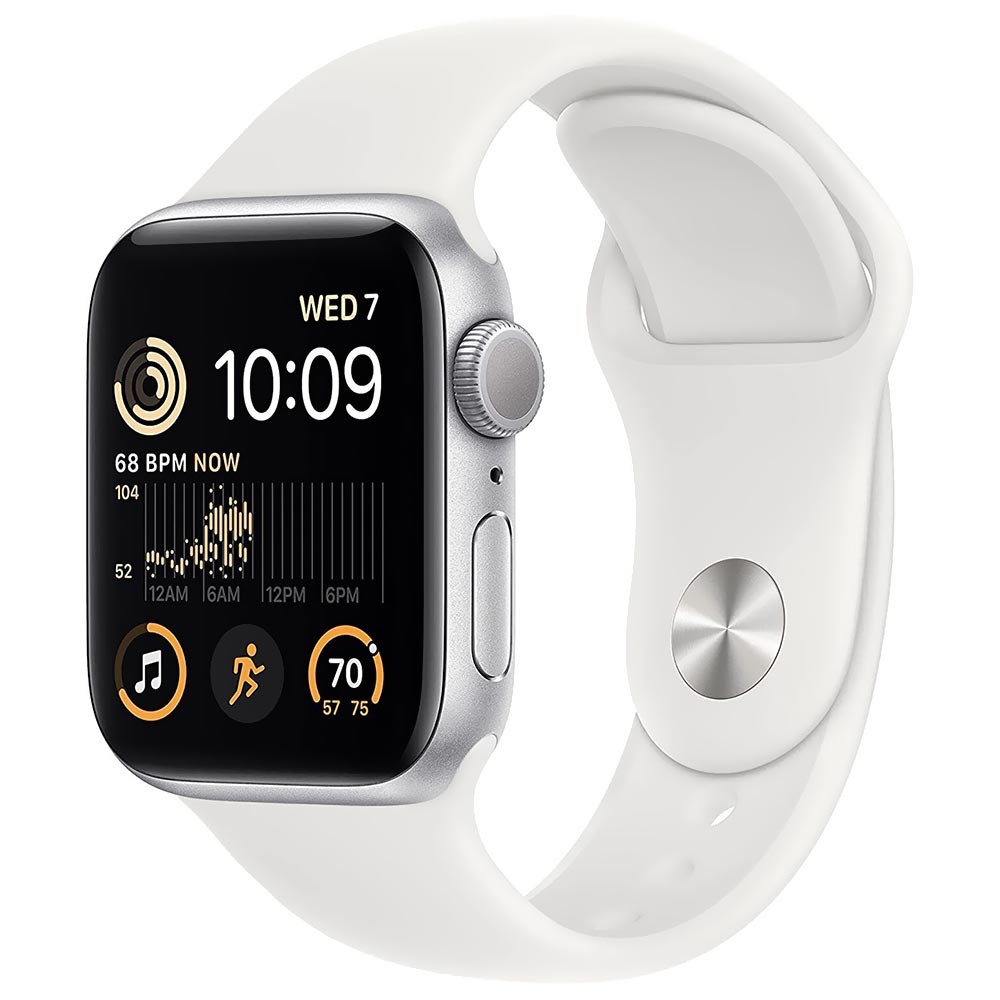 Apple Watch SE MNT93LL/A 40MM / GPS / Aluminium Sport Band - Silver White