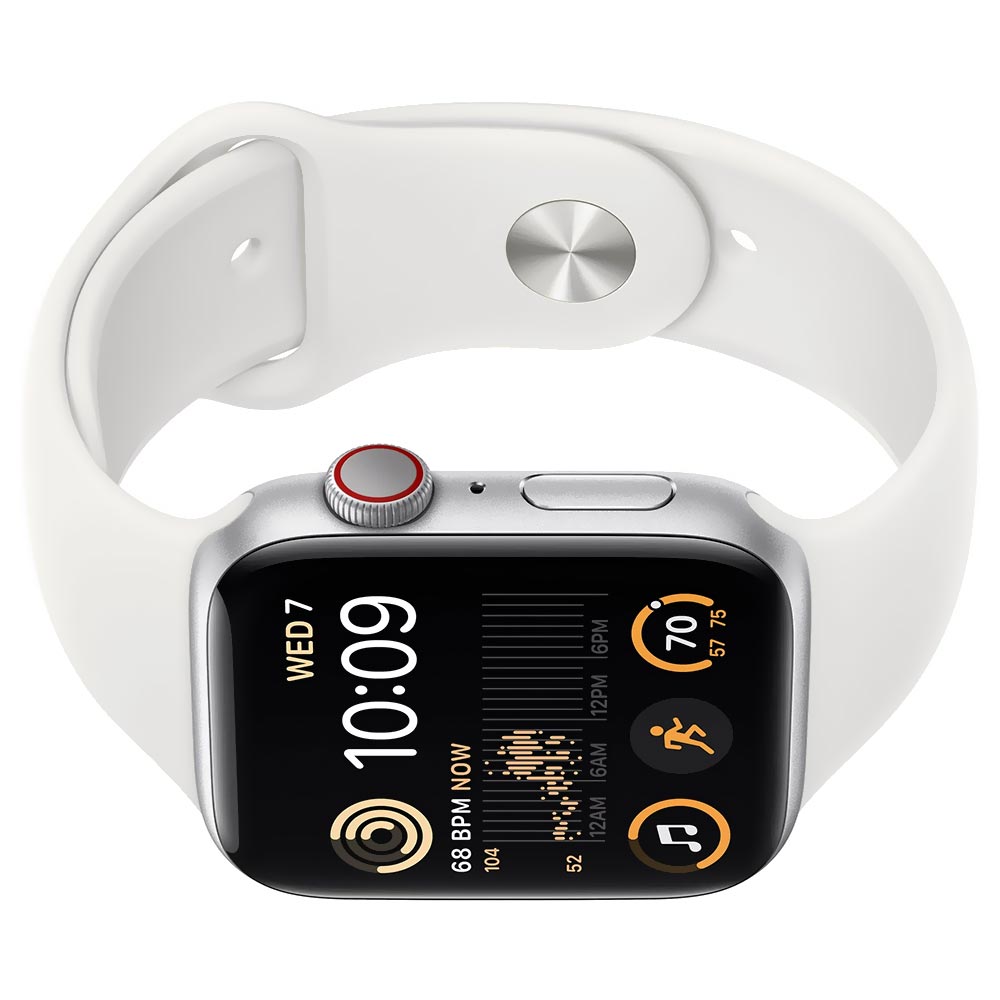 Apple Watch SE2 MNU63LL/A 44MM / M-L / GPS + Celular / Aluminium Sport Band - Silver / White