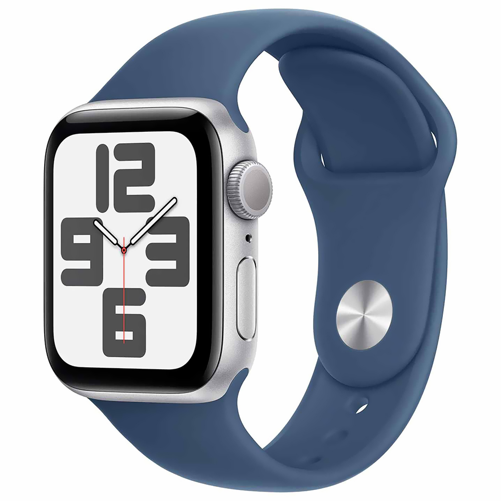 Apple Watch SE2 MXED3LL/A 40MM / M-L / GPS / Aluminium Sport Band - Silver / Denim