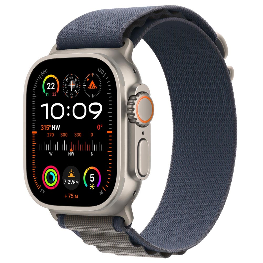 Apple Watch Ultra 2 MREK3RB/A 49MM / GPS / Titanium Alpine Loop S - Blue