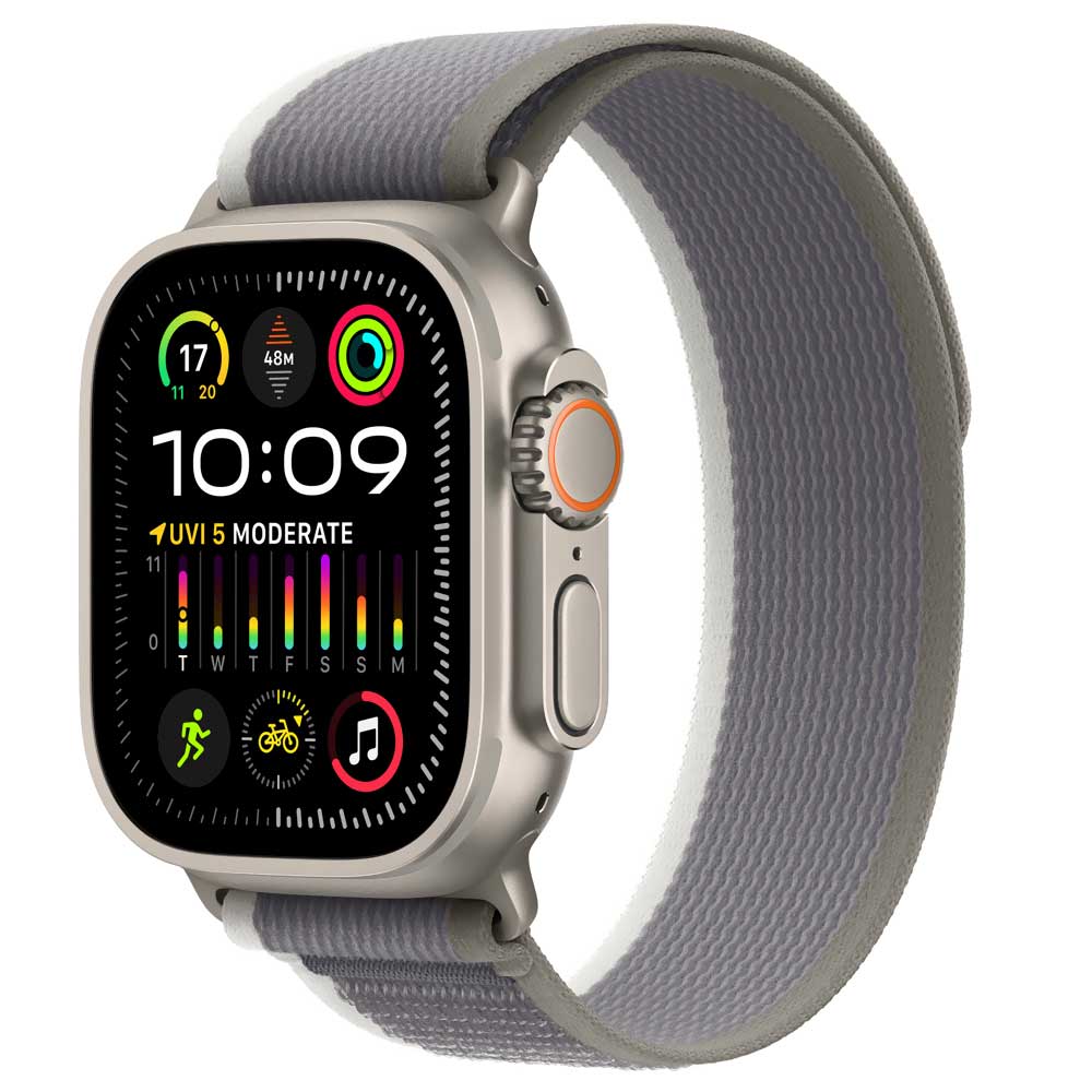 Apple Watch Ultra 2 MRF33FD/A 49MM / S-M / GPS / Titanium Trail Loop - Green / Gray