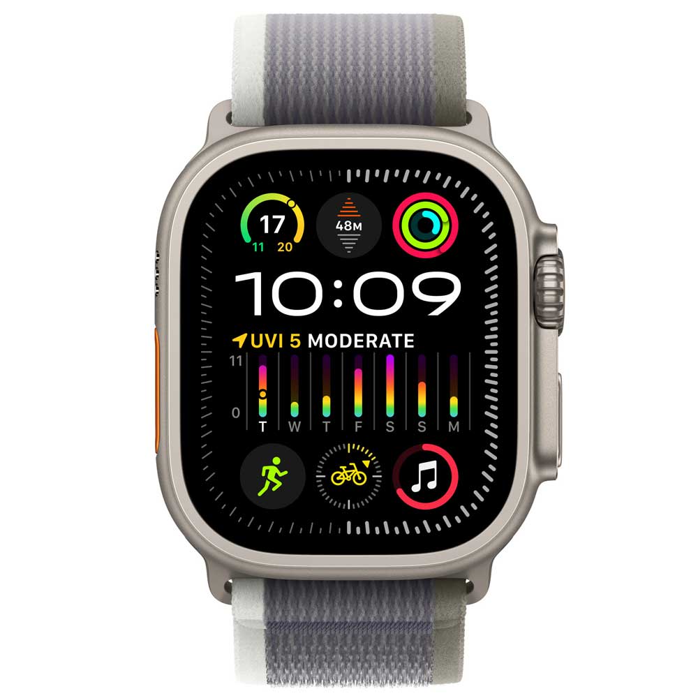 Apple Watch Ultra 2 MRF43LW/A 49MM / M-L / GPS / Titanium Trail Loop - Green / Gray