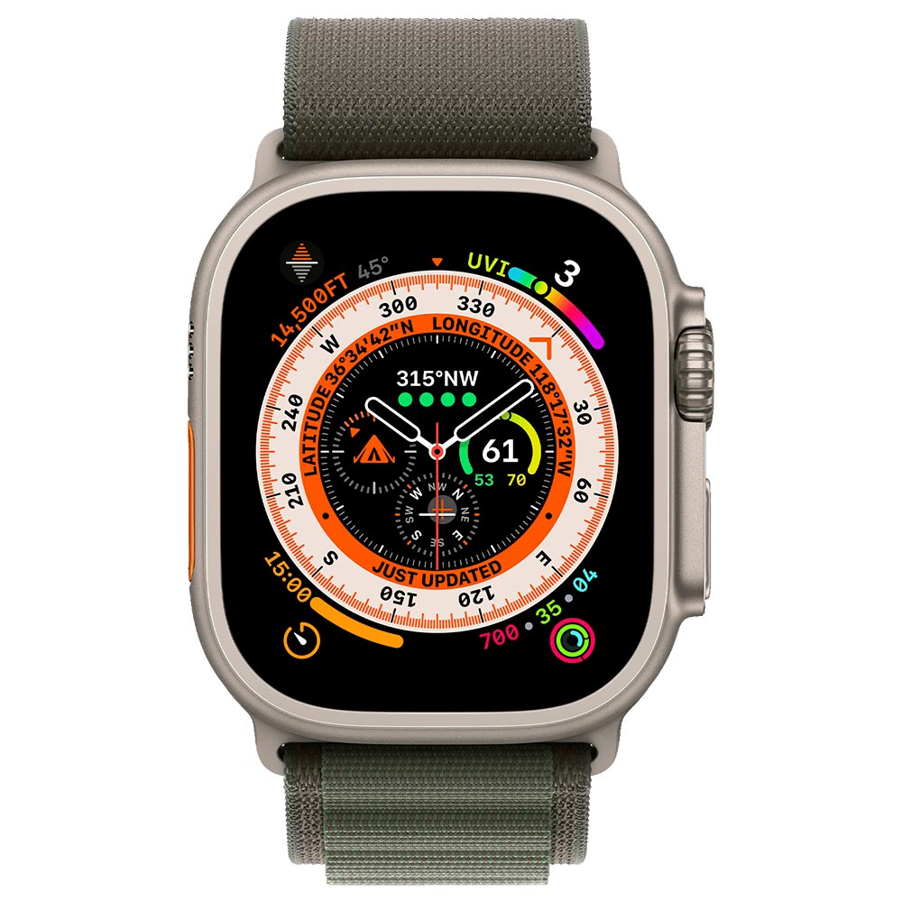 Apple Watch Ultra MNHC3LL/A 49MM / Alpine Loop S - Titanium Green