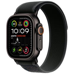 RELOGIO APPLE WATCH ULTRA2 49MM MX4V3LW/A GPS+CEL BLACK TITANIUM BLACK TRAIL LOOP M/L 