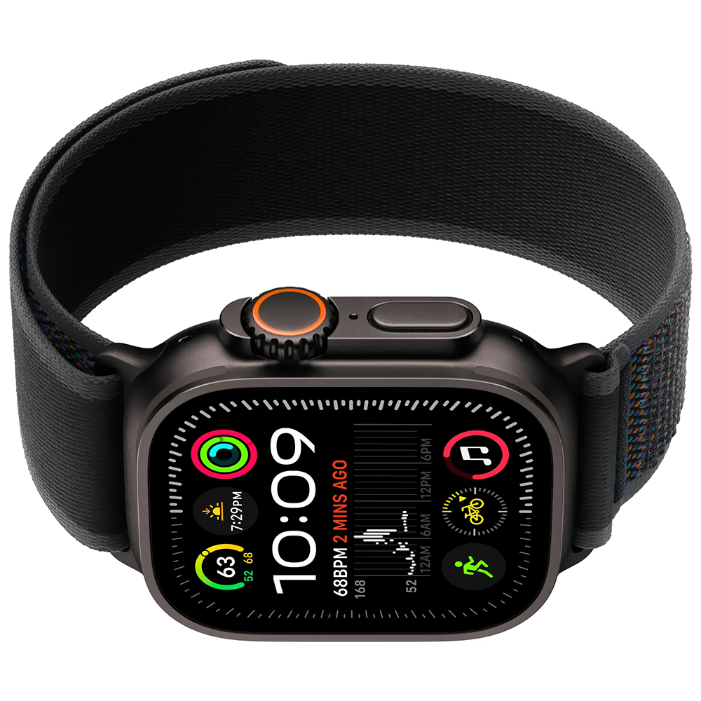 RELOGIO APPLE WATCH ULTRA2 49MM MX4V3LW/A GPS+CEL BLACK TITANIUM BLACK TRAIL LOOP M/L 