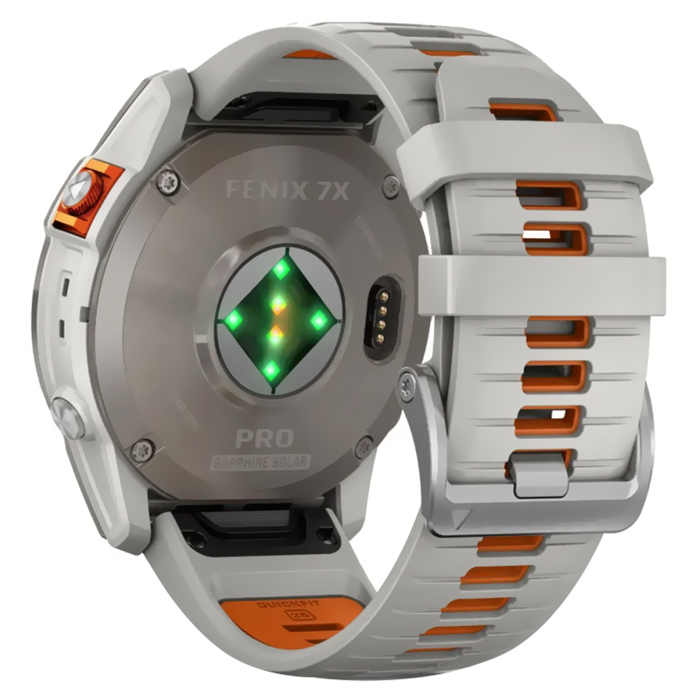 Relógio Garmin Fenix 7X Pro Sapphire Solar - Titanium Branco (010