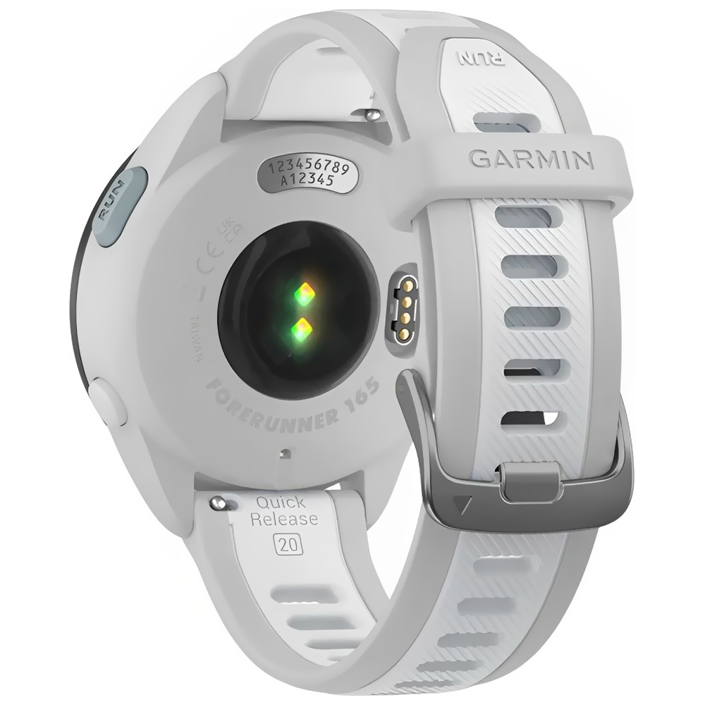 Relógio Garmin Forerunner 165 - Branco / Cinza (010-02863-21)