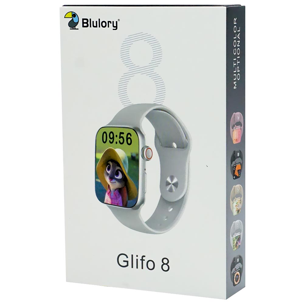 Relógio Smartwatch Blulory Glifo 8 - Prata