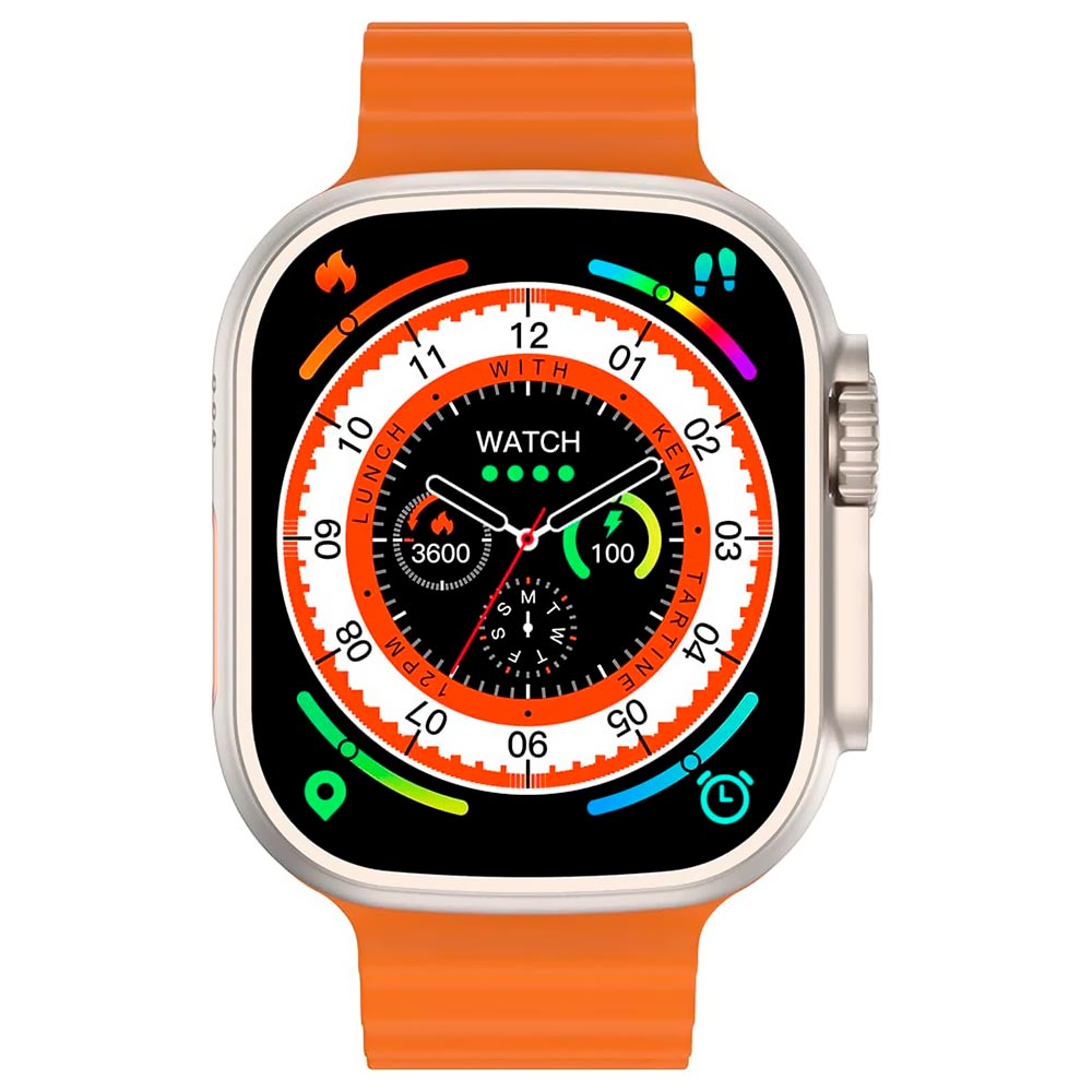 Relógio Smartwatch Blulory Glifo 8 Ultra - Laranja