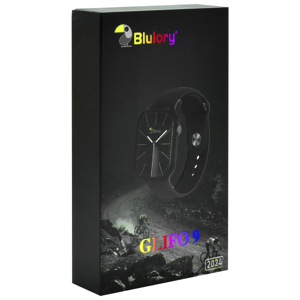 Relógio Smartwatch Blulory Glifo 9 - Preto (2024)