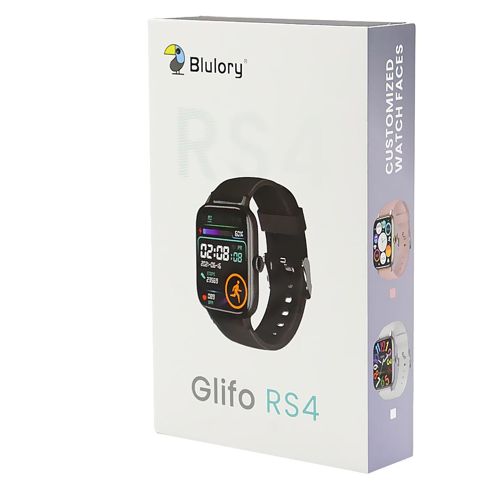 Relógio Smartwatch Blulory Glifo RS4 - Preto