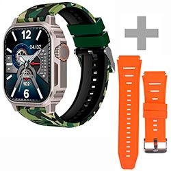 Relógio Smartwatch Blulory SV Watch - Camuflado / Prata