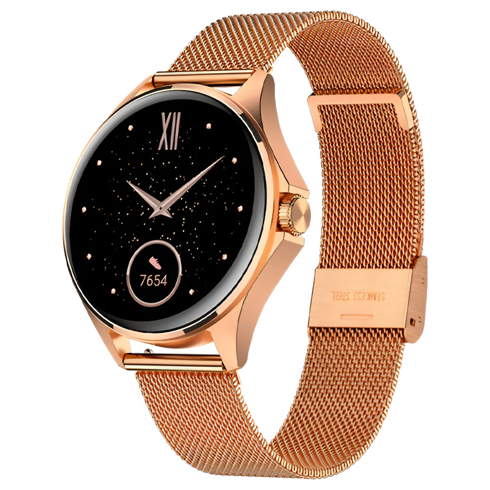 Relógio Smartwatch FTX AM12-RGRGS - Rose Gold / Metal Dourado