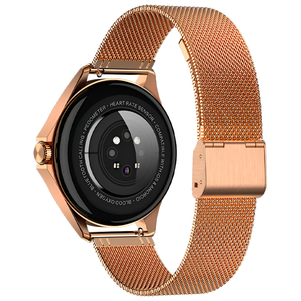 Relógio Smartwatch FTX AM12-RGRGS - Rose Gold / Metal Dourado