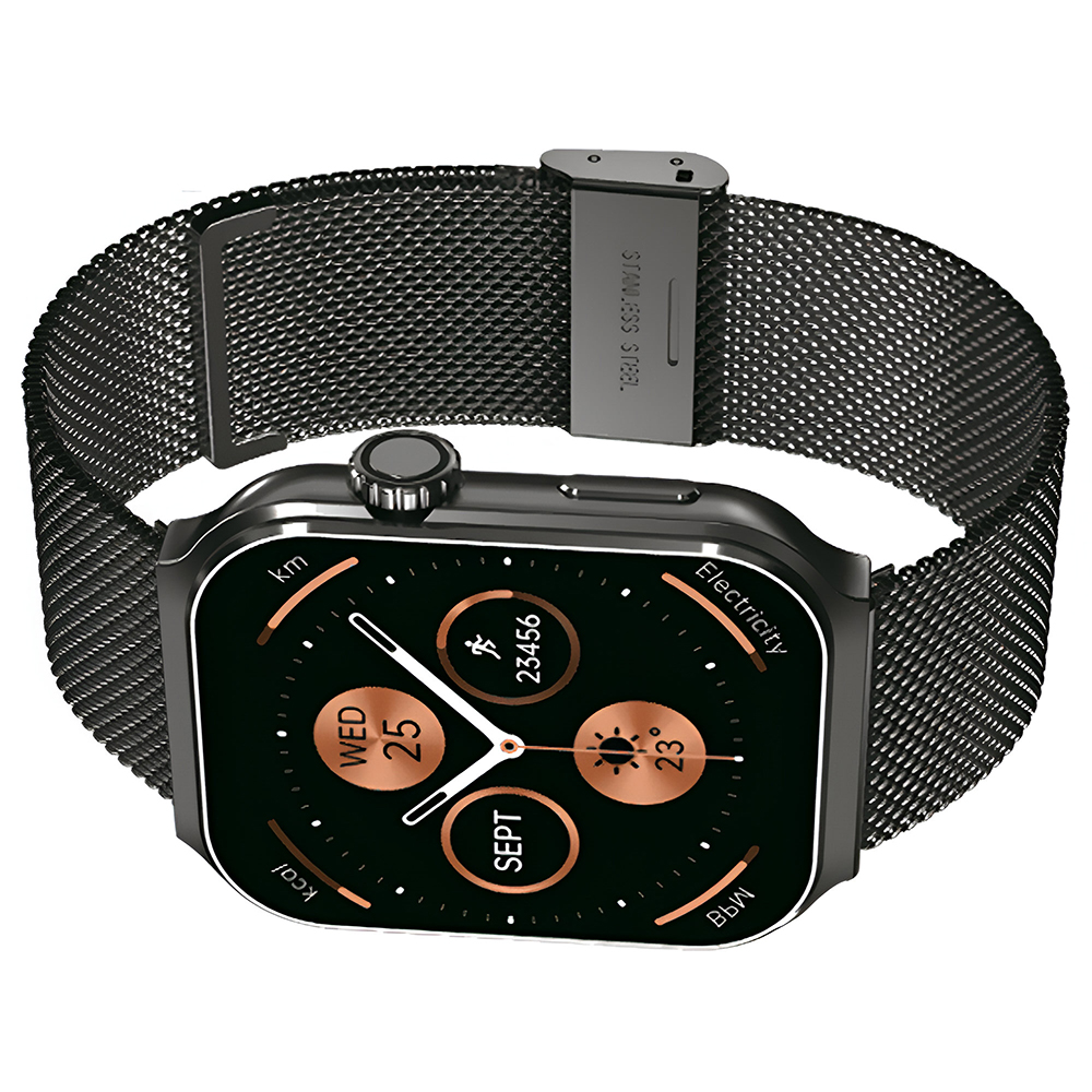 Relógio Smartwatch FTX F25-SVBM - Preto / Metal