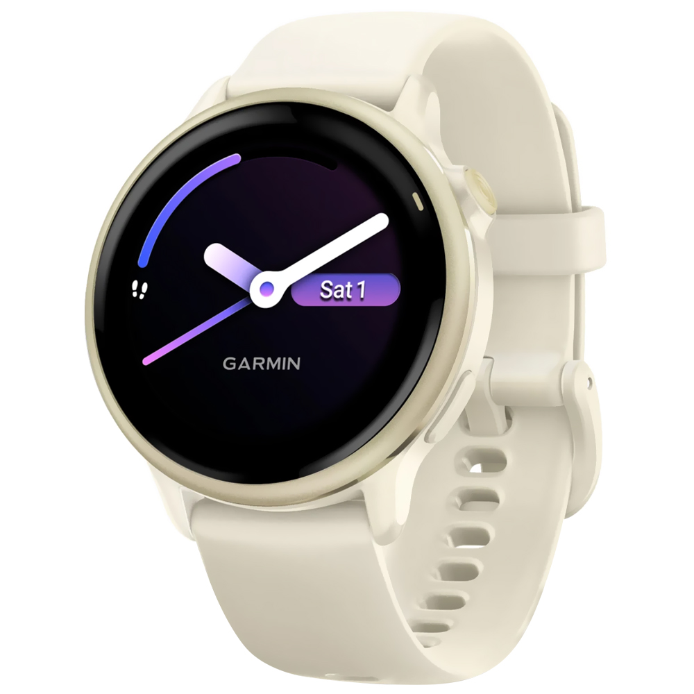 Relógio Smartwatch Garmin Vivoactive 6 - Rosa Lunar Dourado (010-02985-01)