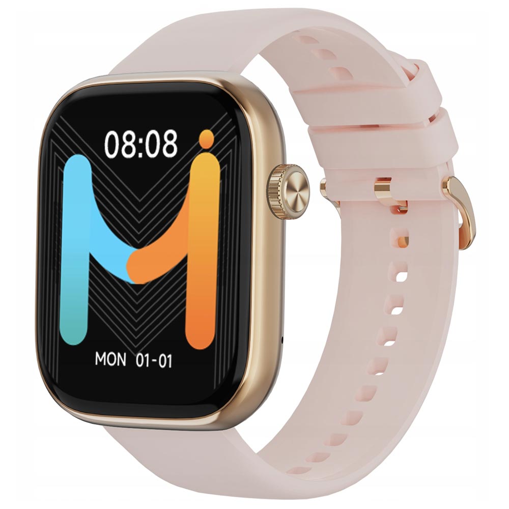Relógio Smartwatch Imiki ST2 - Dourado / Rosa
