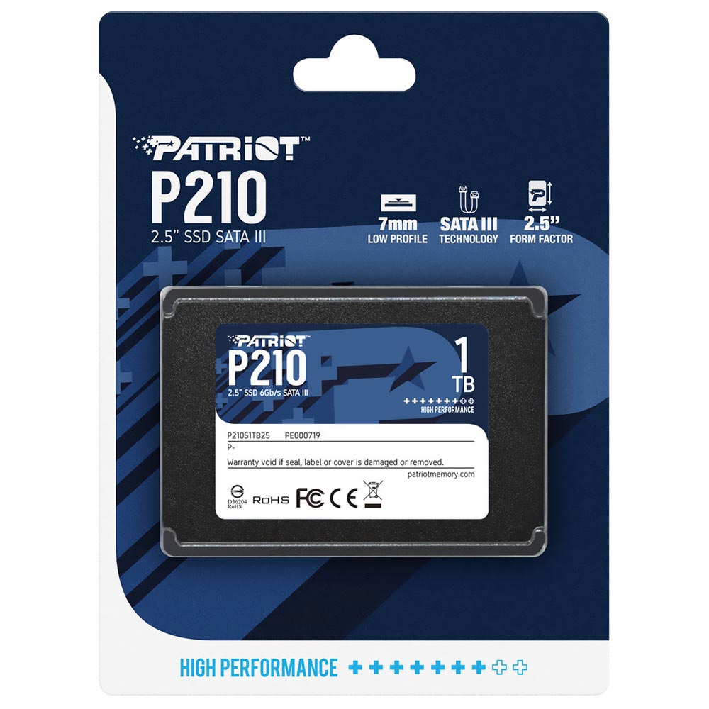 SSD Patriot 1TB P210 2.5" SATA 3 - P210S1TB25