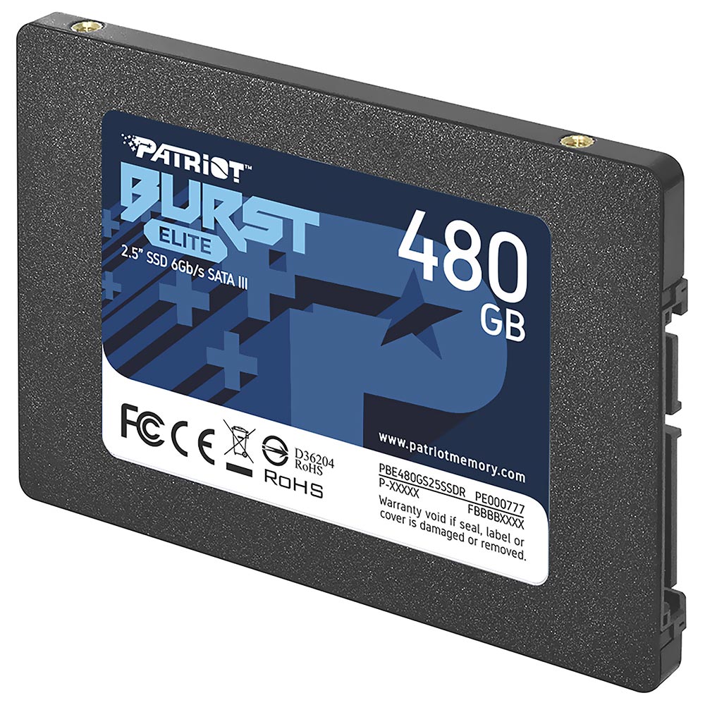 SSD Patriot 480GB Burst Elite 2.5" SATA 3 - PBE480GS25SSDR