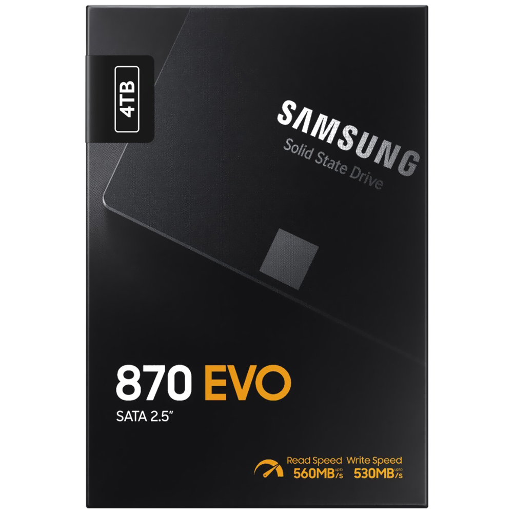 SSD Samsung 4TB 870 Evo 2.5" SATA 3 - MZ-77E4T0B/AM