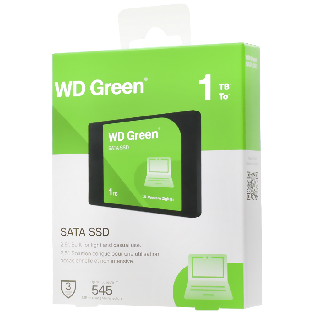 SSD Western Digital 1TB Western Green 2.5" SATA 3 - WDS100T5G0A