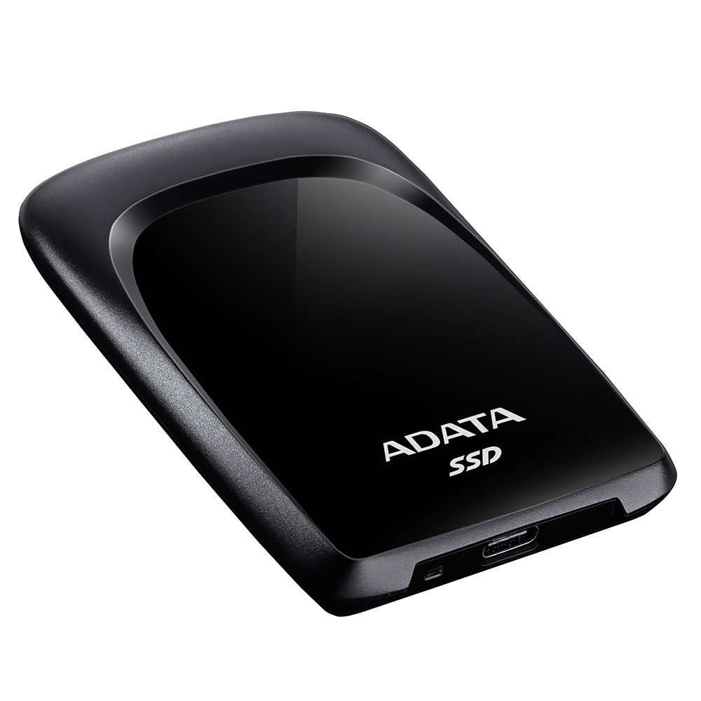 SSD Externo ADATA 480GB SC680 Ultra Slim - Preto (ASC680-480GU32G2-CBK)