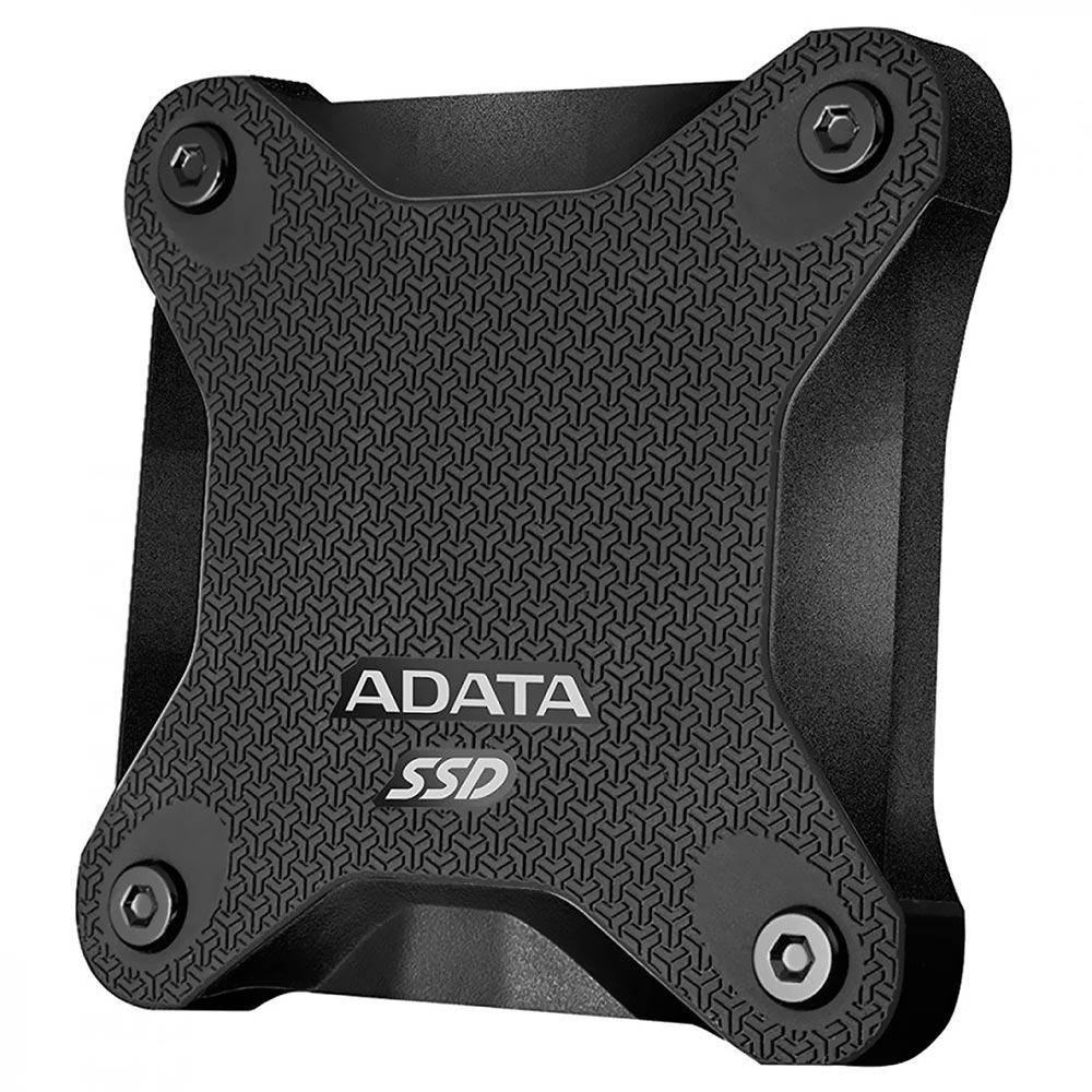 SSD Externo ADATA 480GB SD600Q Durable - Preto (ASD600Q-480GU31-CBK)