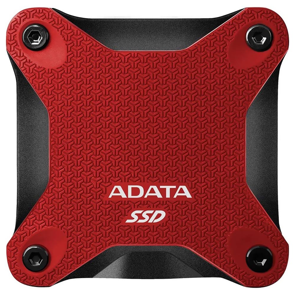 SSD Externo ADATA 480GB SD600Q Durable - Vermelho (ASD600Q-480GU31-CRD)