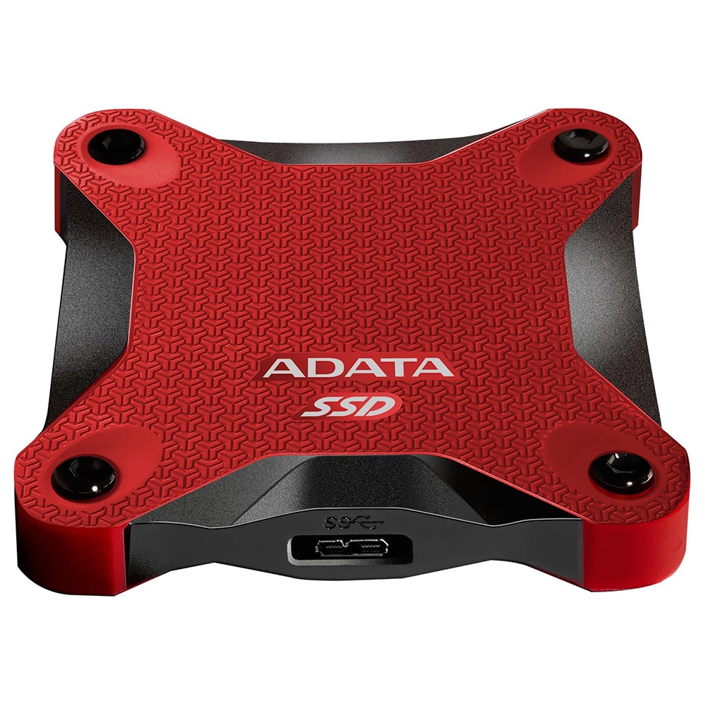 SSD Externo ADATA 480GB SD600Q Durable - Vermelho (ASD600Q-480GU31-CRD)