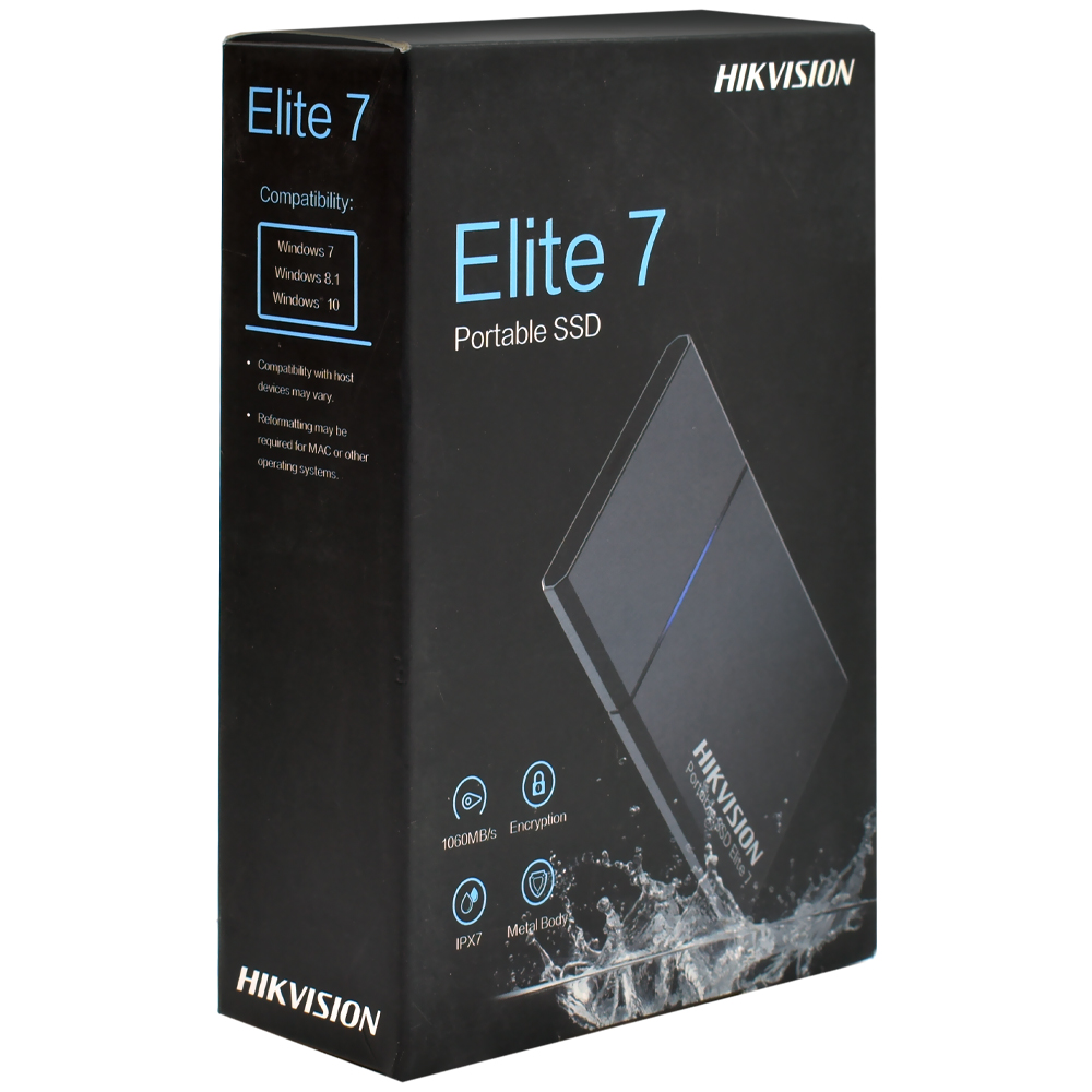 SSD Externo Hikvision 500GB Elite 7 Portátil - Verde (HS-ESSD-ELITE7)