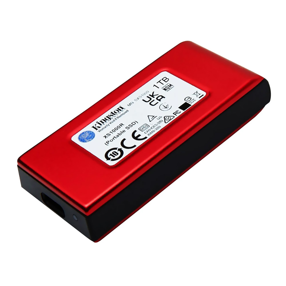 SSD Externo Kingston 1TB Portátil XS1000R - Vermelho (SXS1000R/1000G)