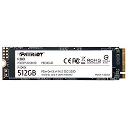 HD SSD Patriot 512GB M.2 2280 P300 NVMe PCIe Geração 3x4 - P300P512GM28