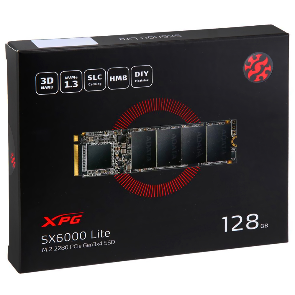 SSD ADATA M.2 128GB XPG SX6000 Lite NVMe -ASX6000LNP-128GT-C